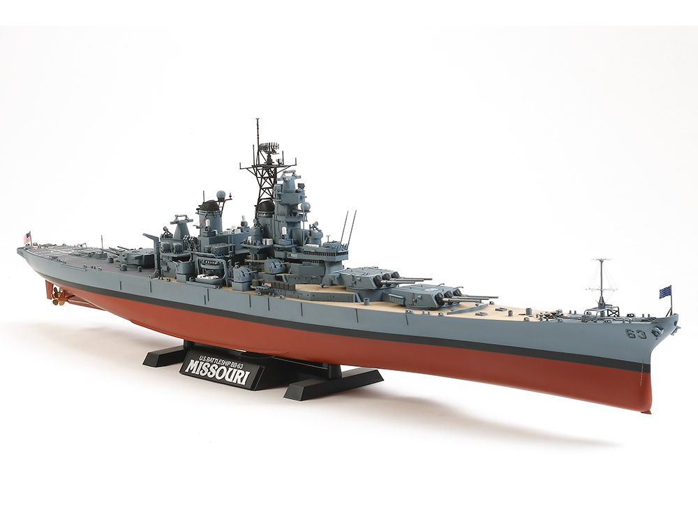 1/350 アメリカ海軍戦艦 BB-63 ミズーリ 1991年仕様: スケールモデル