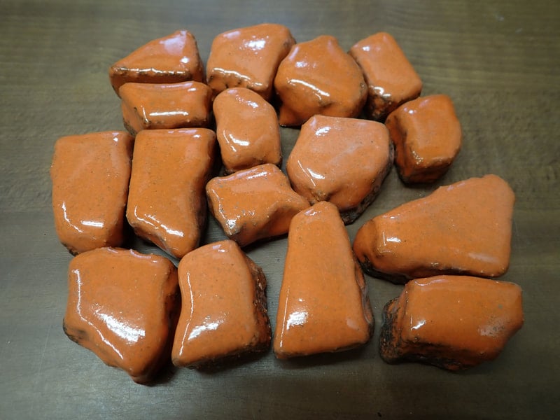 19番 お風呂用 橙焼成北投石1kgセット 北投石・源泉希釈水・販売商品