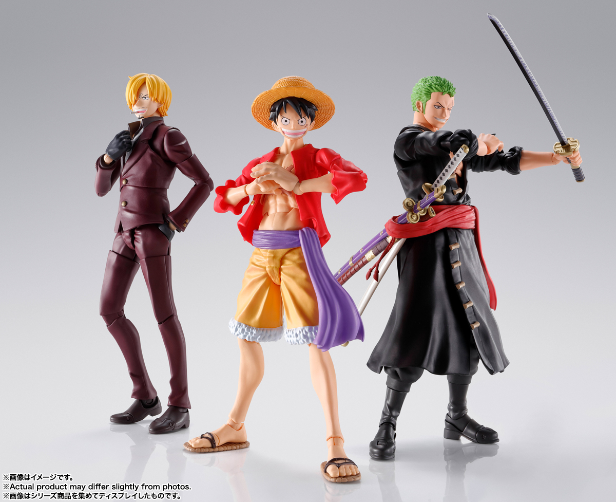 S.H.Figuartsに『ONE PIECE』新シリーズが参戦!! ルフィ、ゾロ、サンジ