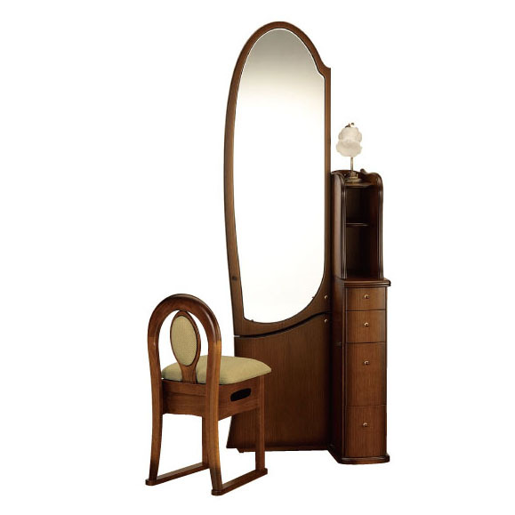 姿見収納一面シャロン - 鏡台・ドレッサーの専門店 大川の田中鏡台店