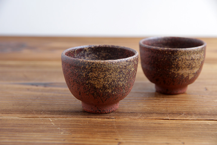 信水窯】ぐい呑/丸/焼締 | 【丹波のイロドリ】丹波焼(陶器)の公式通販