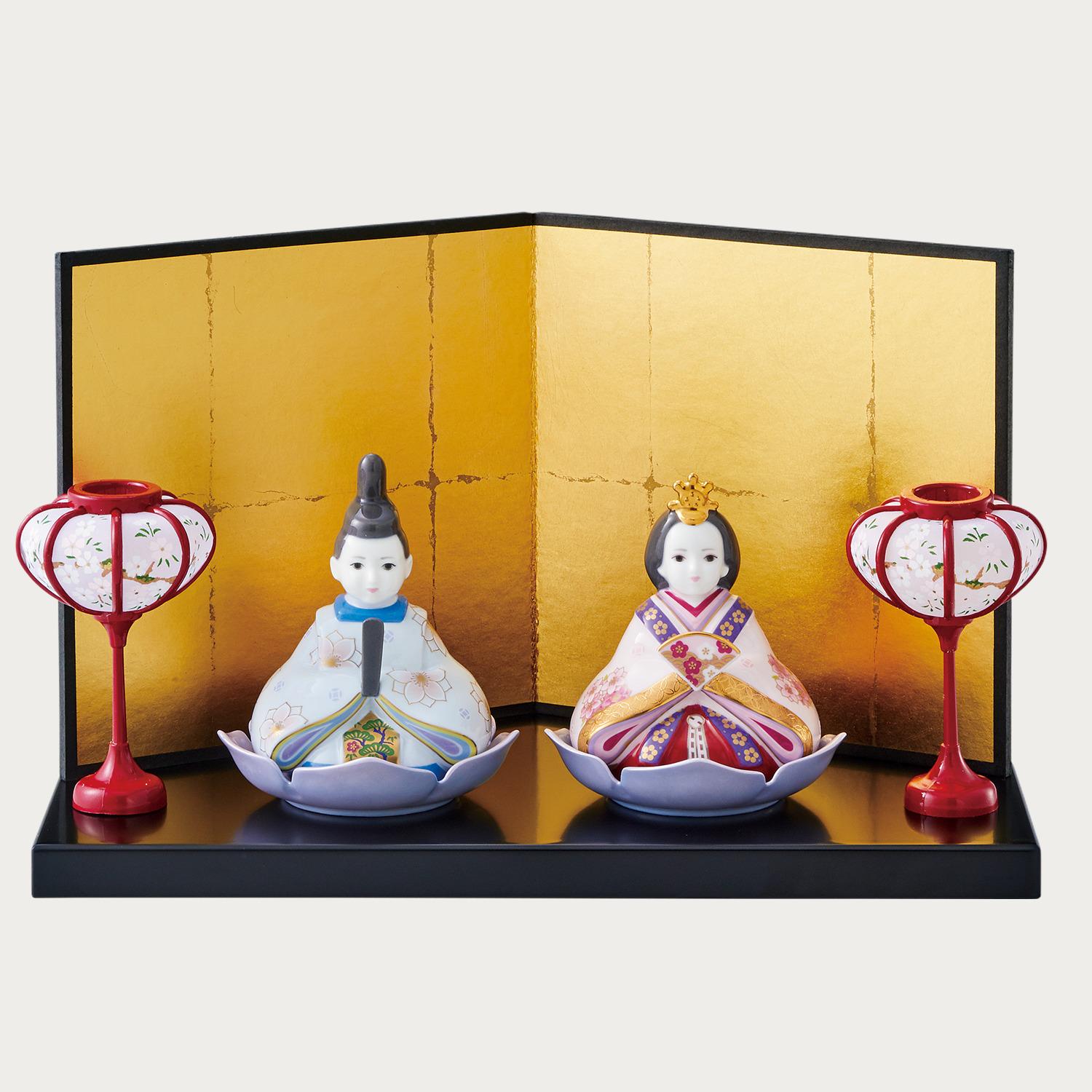 のりたけ謹製 陶器びな 雛人形 お内裏様 お雛様 ビンテージ 名入れ