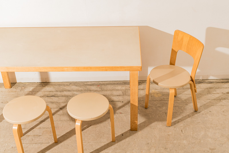 北欧家具 通販 フィンランド製 アルヴァ・アアルト スツール60