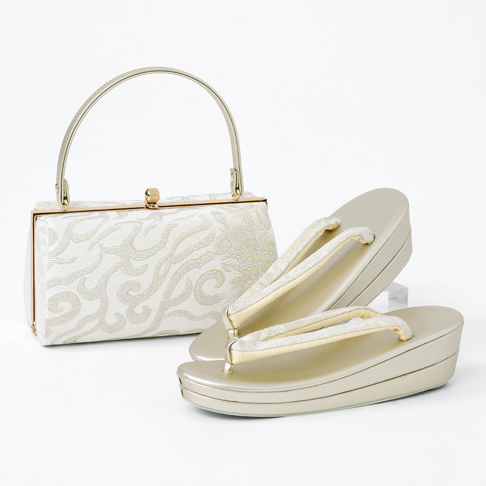 草履バッグセット 礼装 西陣織 帯地 【 草履 バッグ 着物 セット 和装