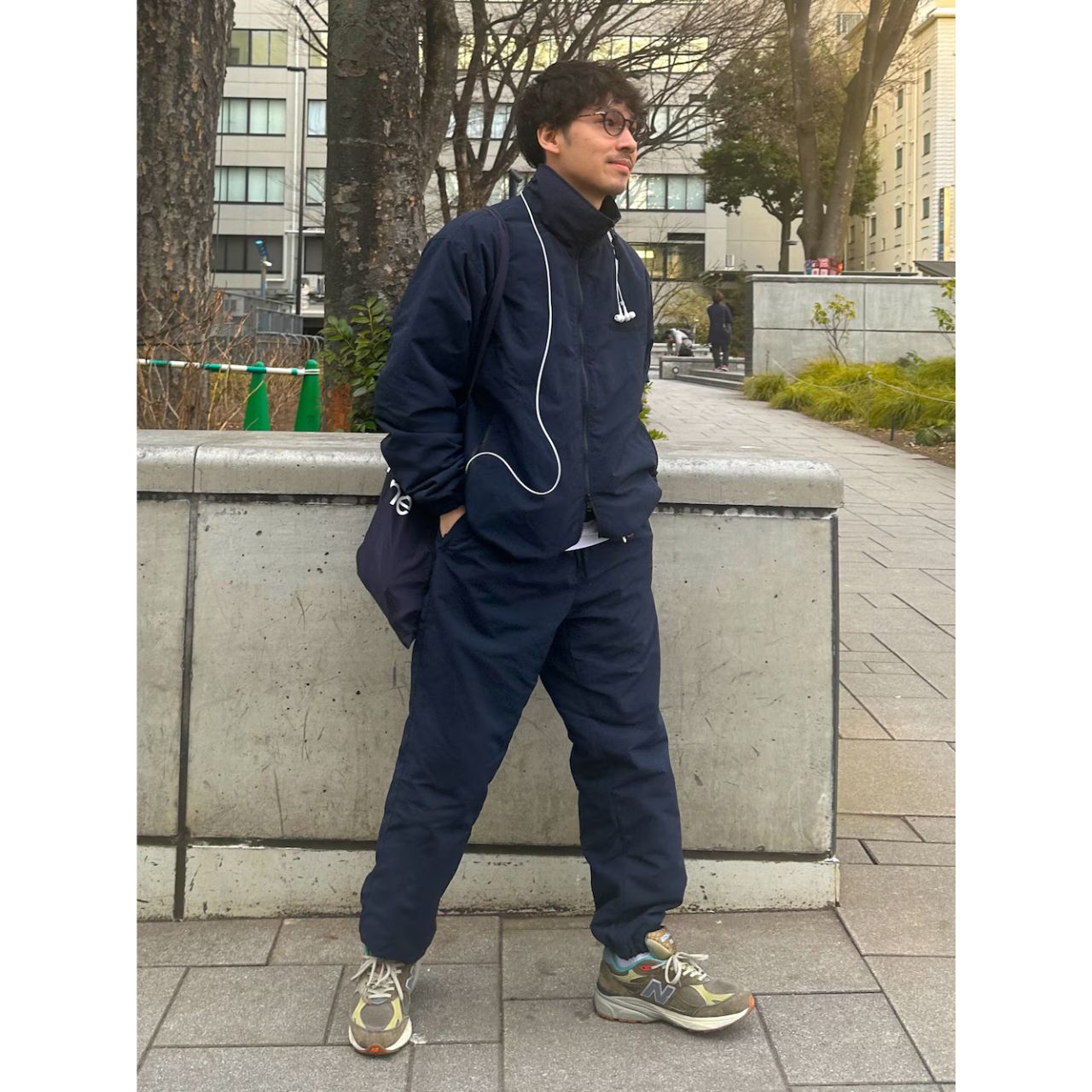 ENNOY パデッドナイロンセットアップ ネイビー ENNOYとスタイリスト