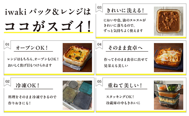 山本ゆり iwakiの耐熱調理容器でおいしいレシピ モスグリーンver