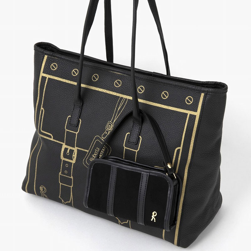 ROBERTA DI CAMERINO SHOPPING BAG & POUCH BOOK BLACK ver.│宝島社の