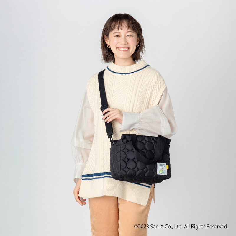 すみっコぐらし キルティングバッグ BLACK ver.│宝島社の通販 宝島