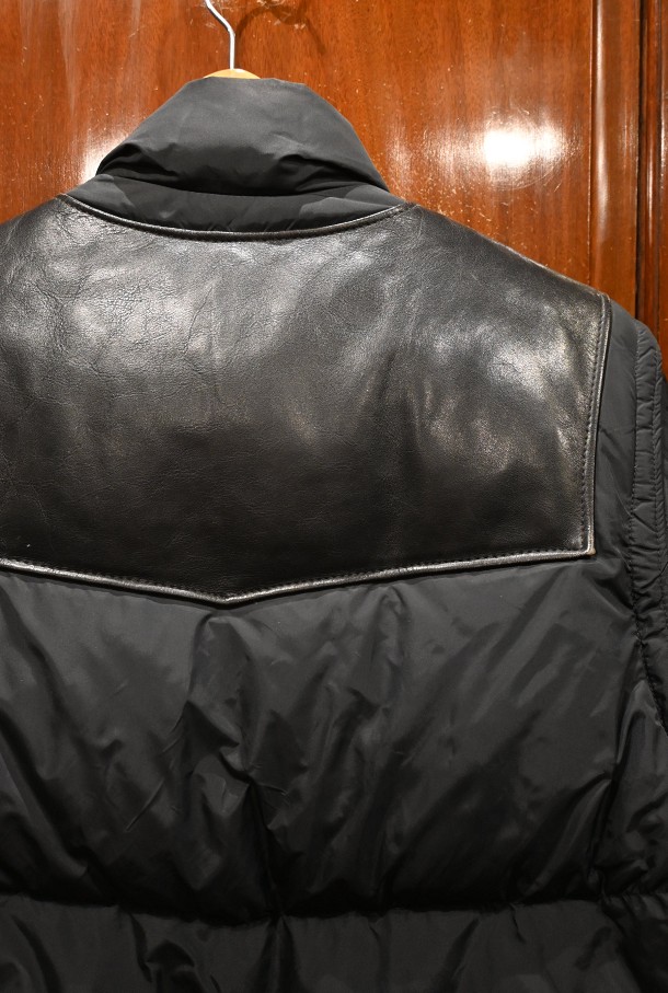 USED)SCHOTT ショット ダウン+レザー ジャケット+ベスト 2WAY