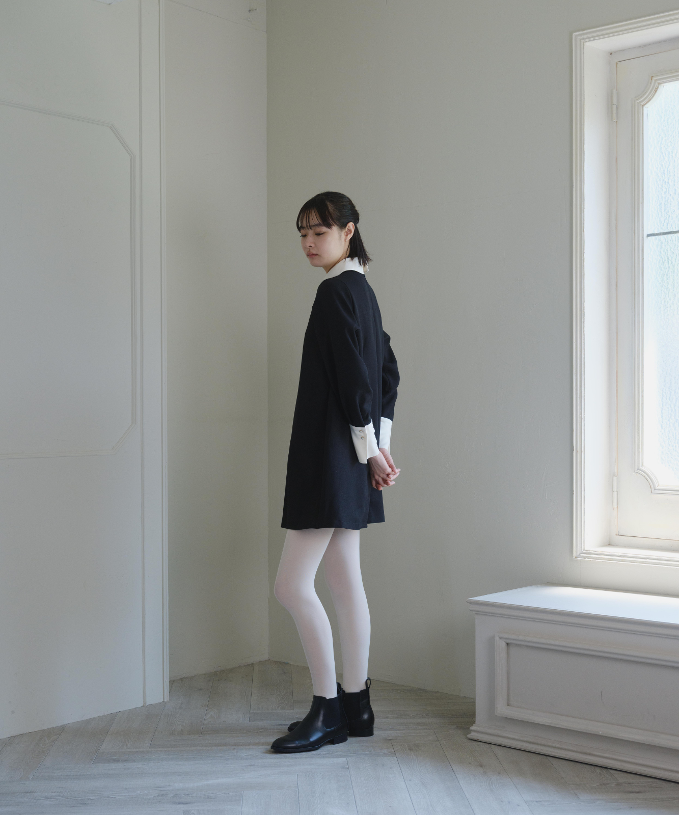 ≪通常販売≫【THE DRESS #60】bicolor mini dress（バイカラーミニ