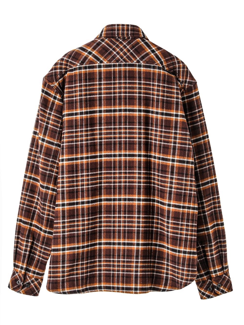 ss.0027AW25-brown ハーフジッププルオーバーワークシャツ The Black