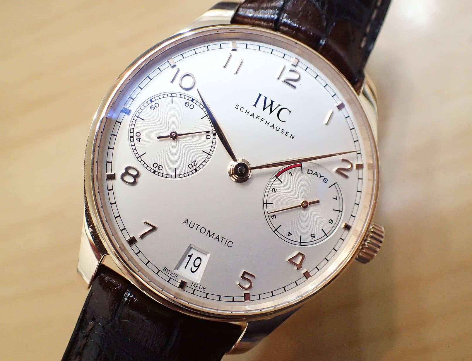 中古品【IWC】インターナショナル ポルトギーゼ 7DAYS IW500701 K18RG