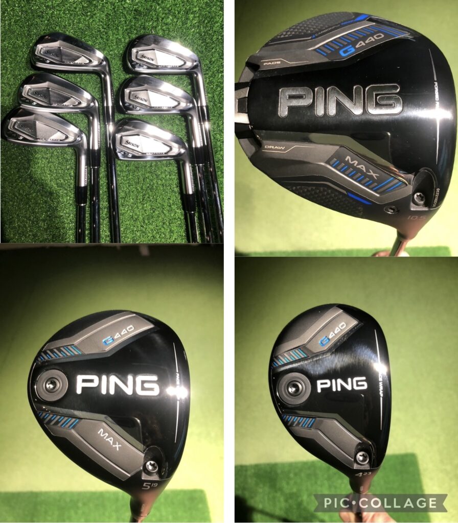 2025年最新クラブPING G440 MAX、Srixon ZXi5 アイアンセット