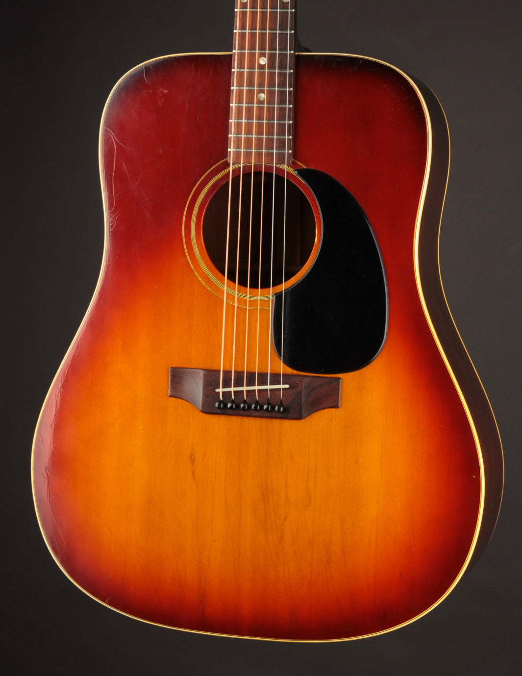 1969 Gibson J-45 Deluxe Cherry Sunburst: Vintage Guitar | The