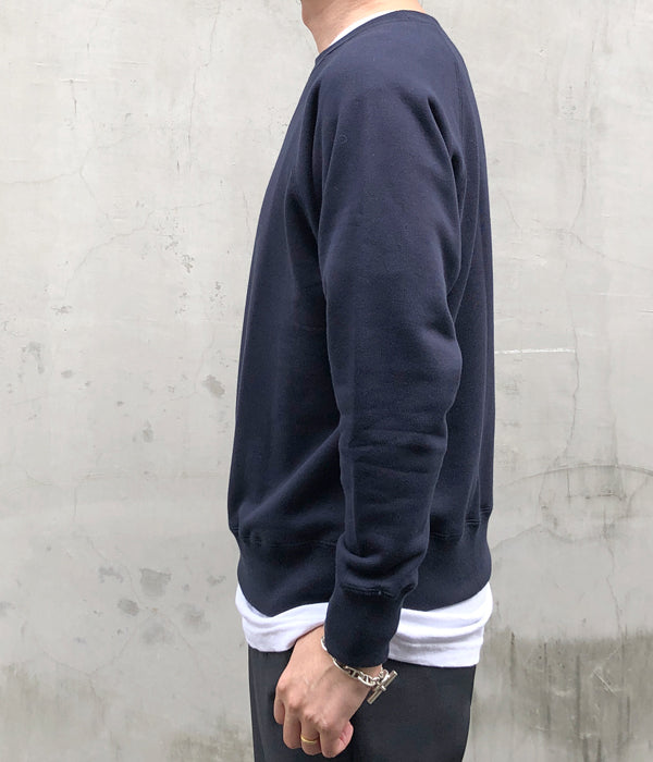 INTERIM/60s VINTAGE RAGLAN SWEAT SHIRT (NAVY)