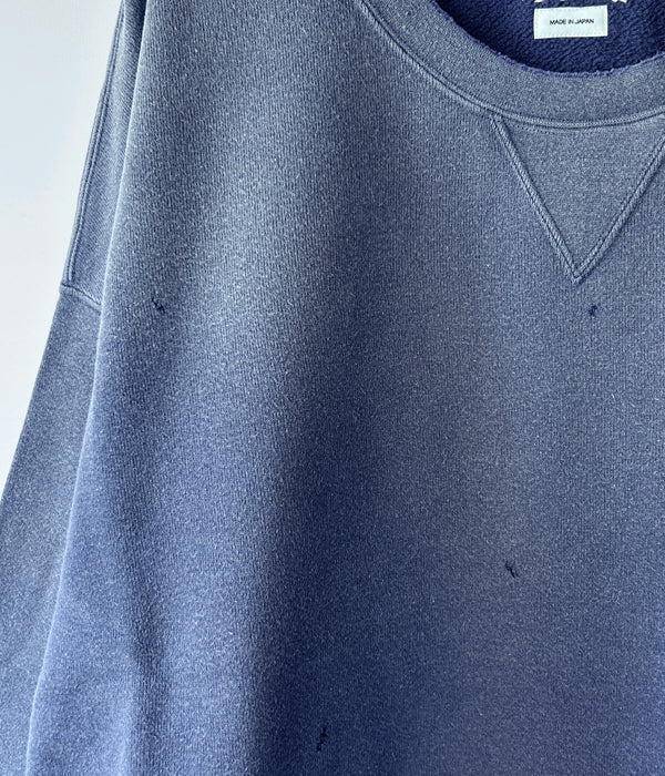 visvim/JUMBO SB SWEAT L/S CRASH (NAVY)