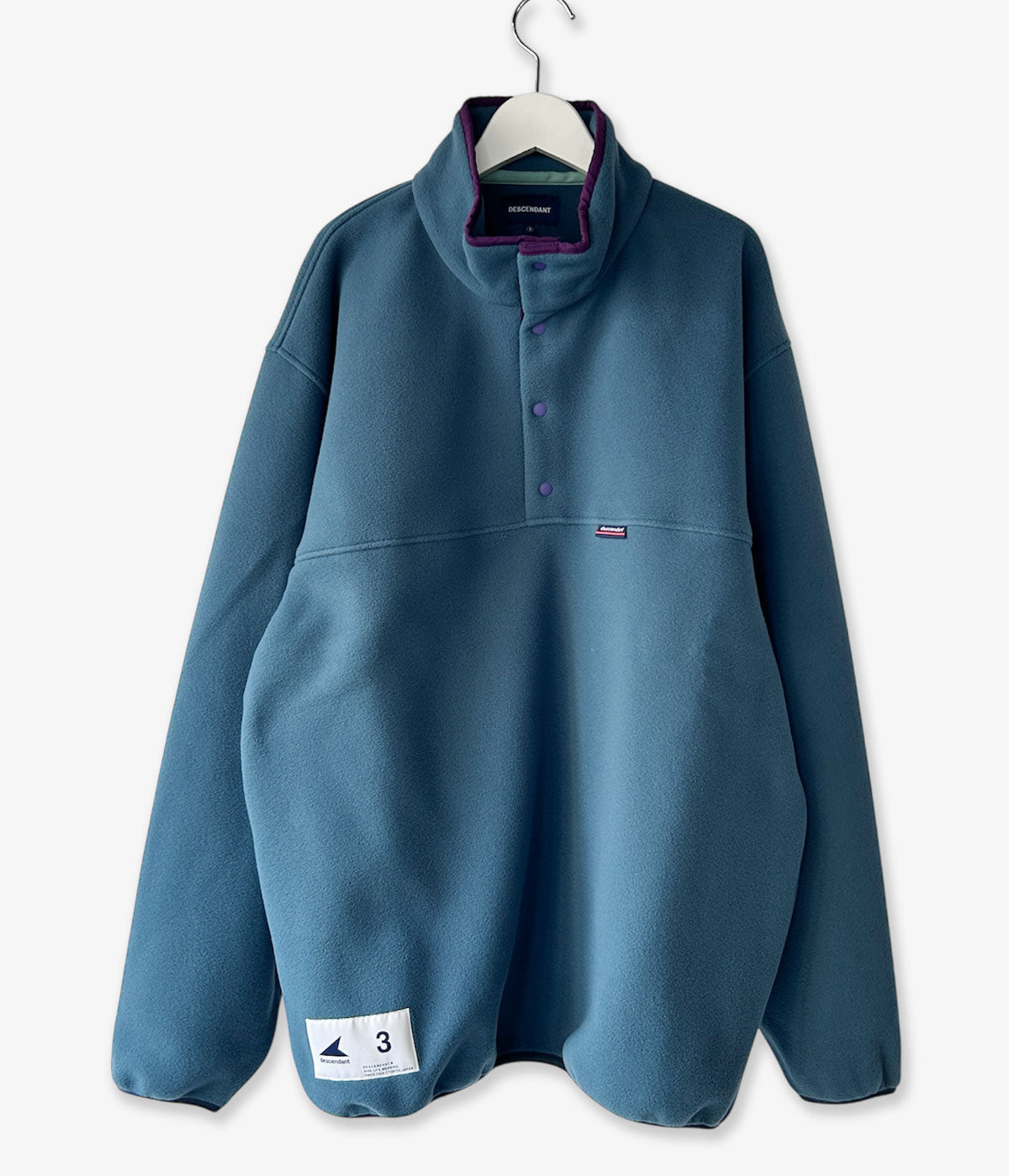 DESCENDANT/HUMMING FLEECE PULLOVER (TEAL)