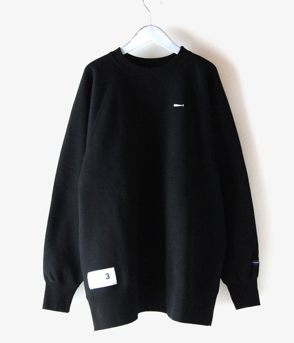 美品 descendant pe crew neck サイズ4 黒 DESCENDANT/PE CREW NECK