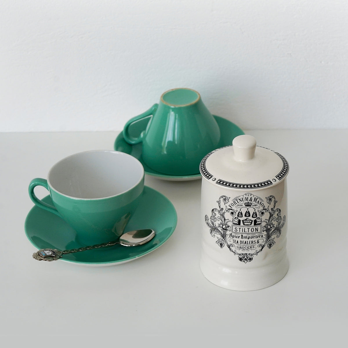 値下げ！ ヴィンテージ 1950s フォートナム&メイソン陶器キャビア