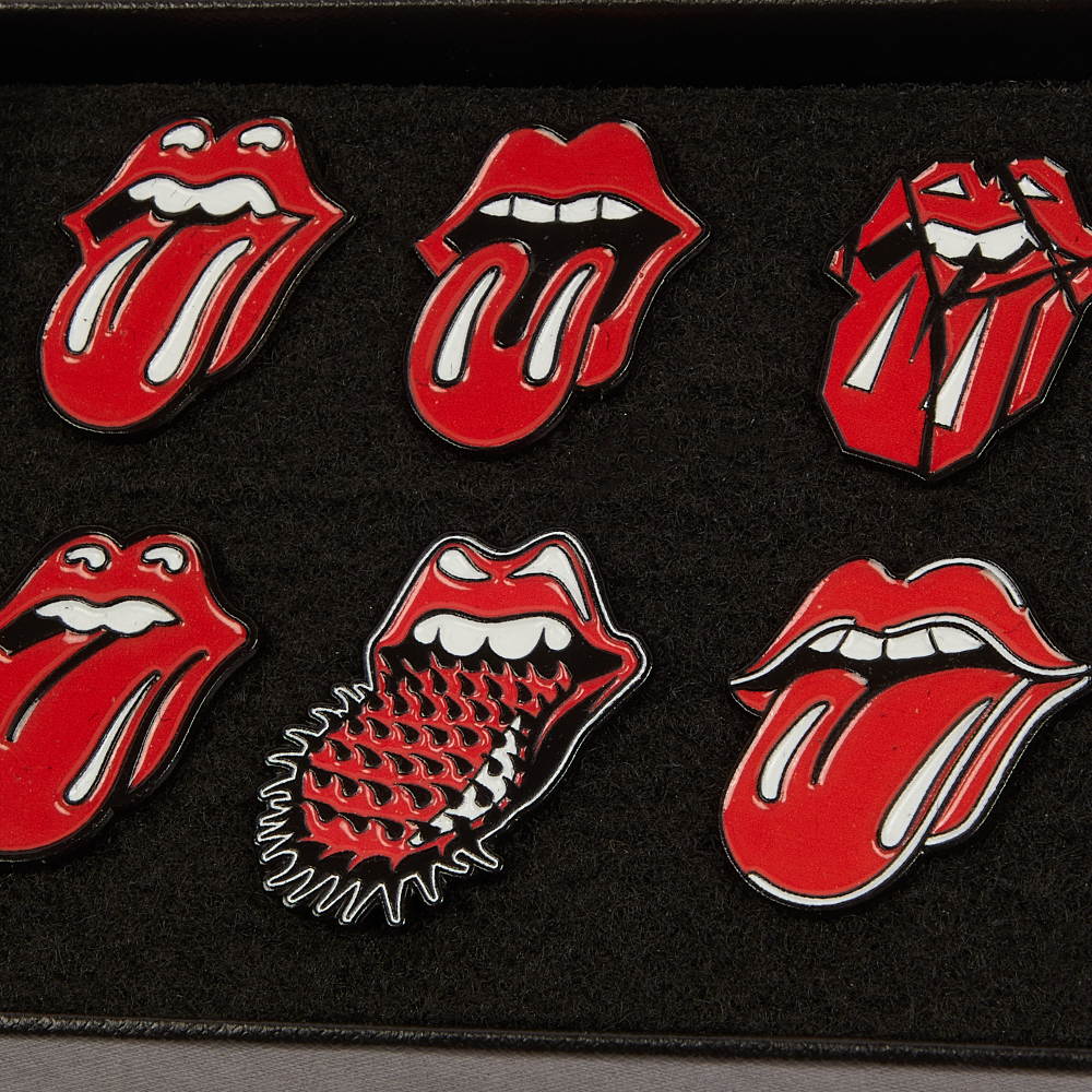 Classic Lick Pin Gift Set - 6 Pack Box - The Rolling Stones