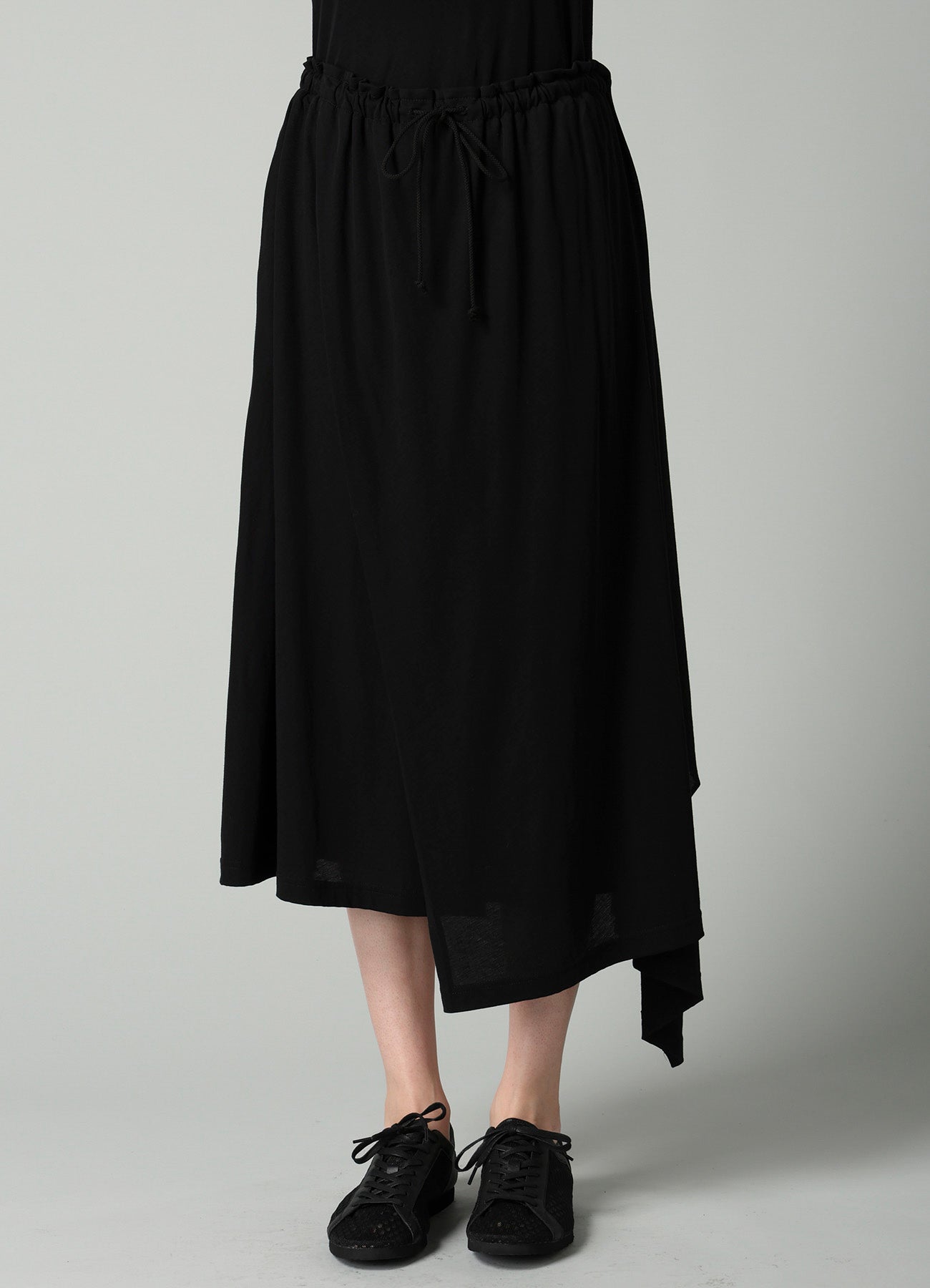 COTTON SINGLE JERSEY DRAPED SKIRT PANTS – THE SHOP YOHJI YAMAMOTO
