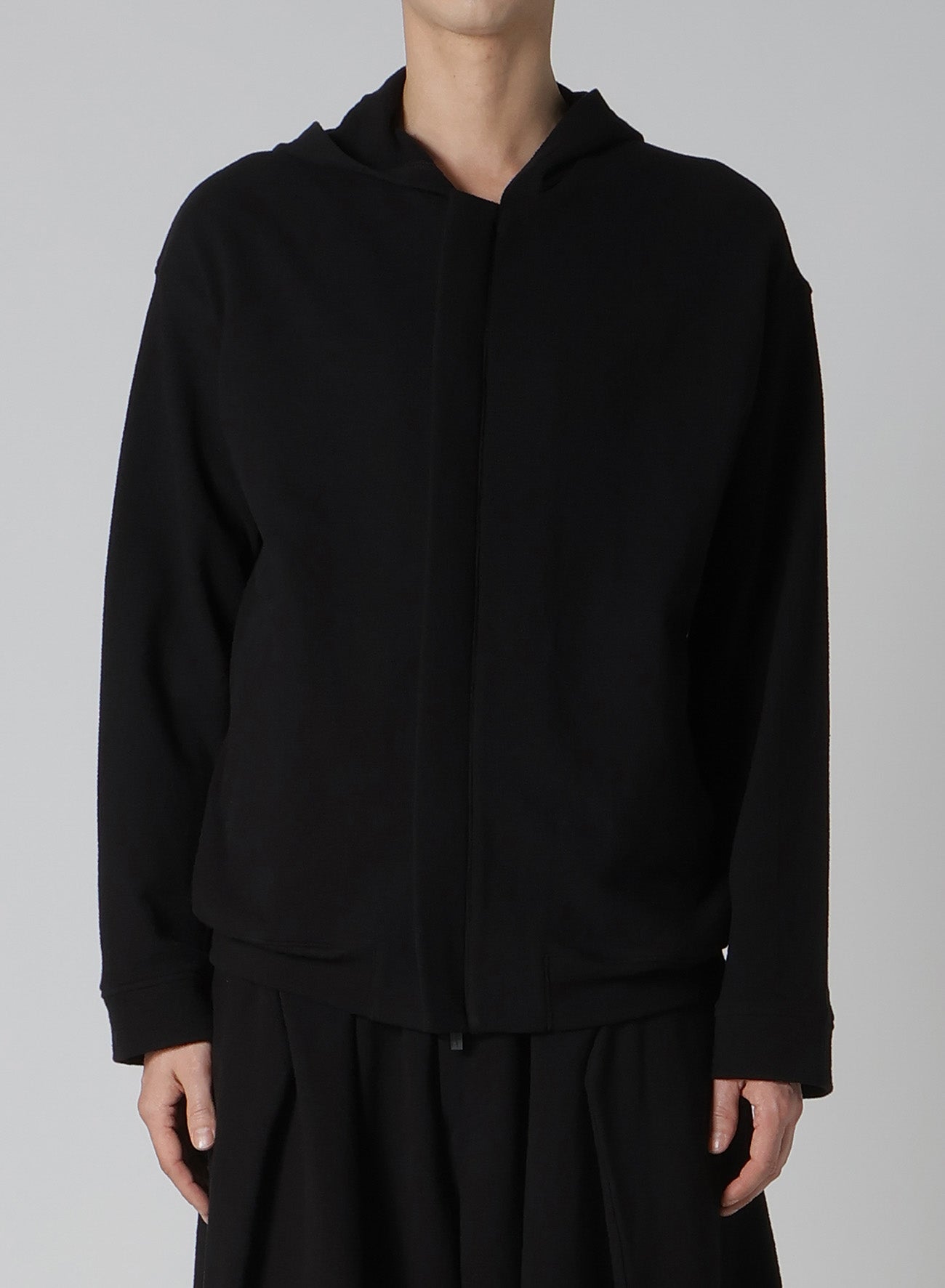 HIGHLAND JERSEY FRONT OPEN HOODIE – THE SHOP YOHJI YAMAMOTO