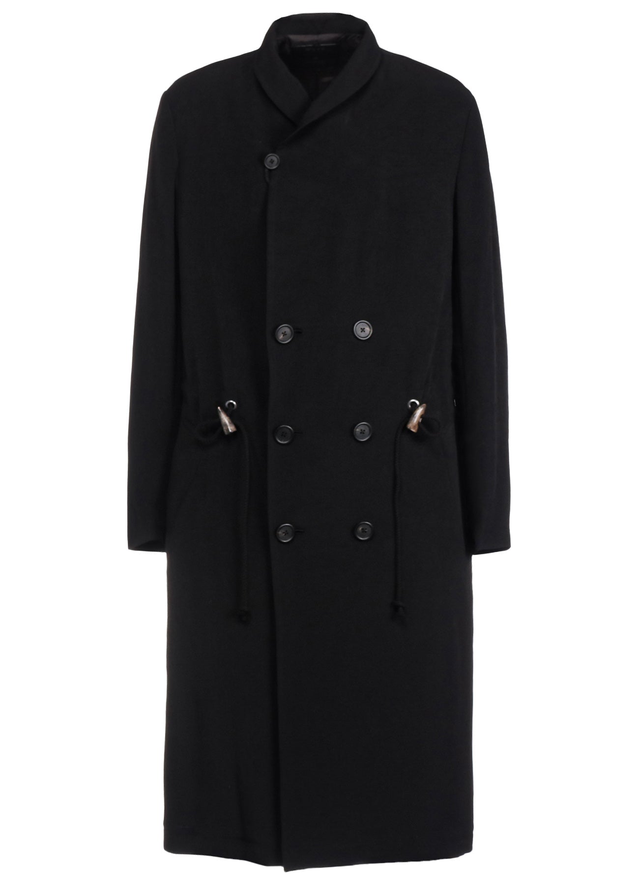 CREPE de CHINE SHAWL COLLAR DOUBLE-BREASTED COAT – THE SHOP YOHJI