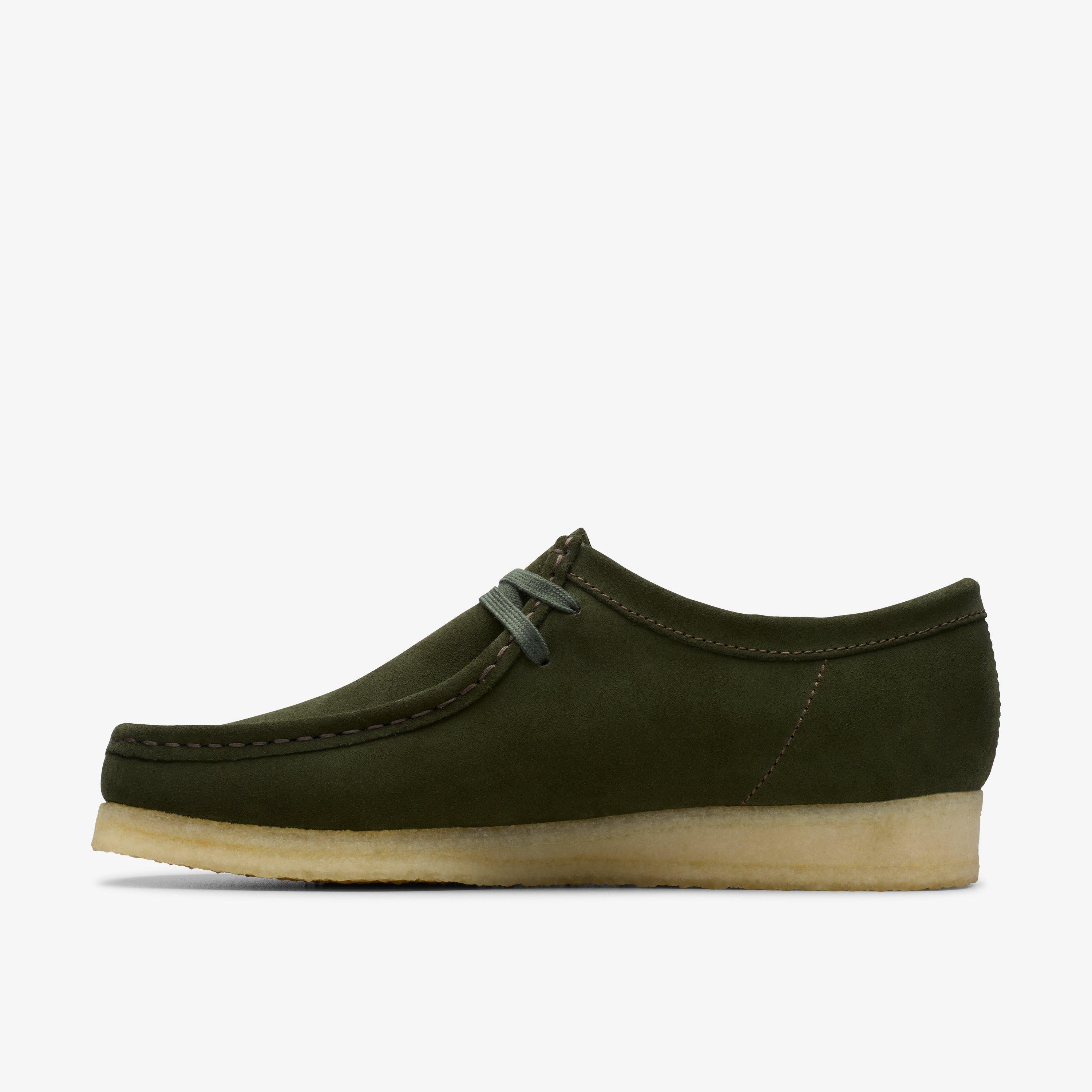 Clarks Men's Wallabee Forest Green Suede 26178219 – THE SHOE PLAZA