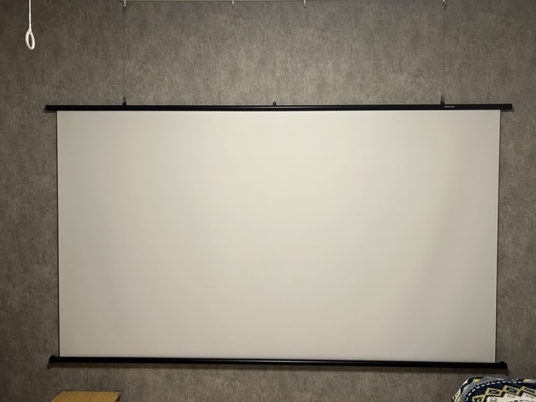掛け軸 プロジェクター スクリーン 16：10 180インチ フルハイビジョン