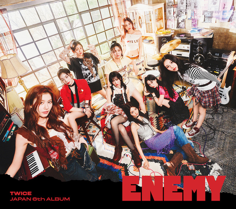 TWICE、6枚目の日本オリジナルアルバム『ENEMY』新ビジュアル