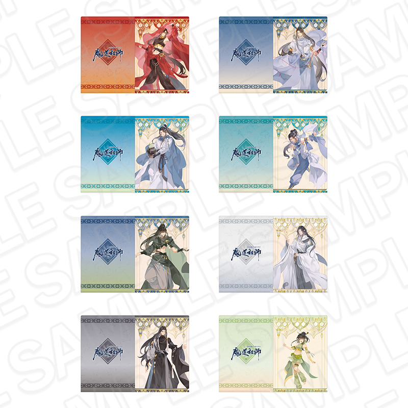 魔道祖師 アクリルイラストカード3点、チケット風カード12枚 まとめ