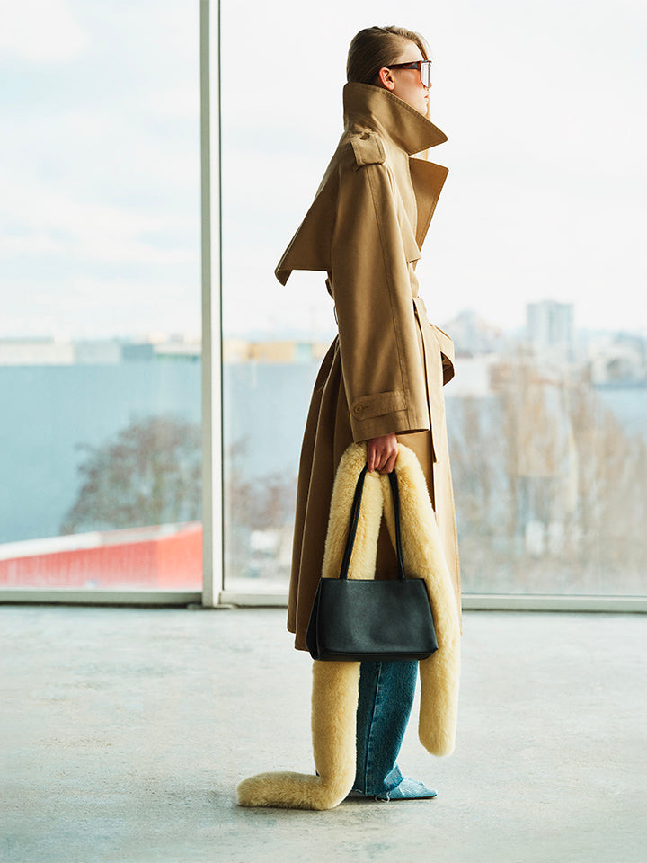 Ginevra Faux Fur Scarf - Camel – The Frankie Shop