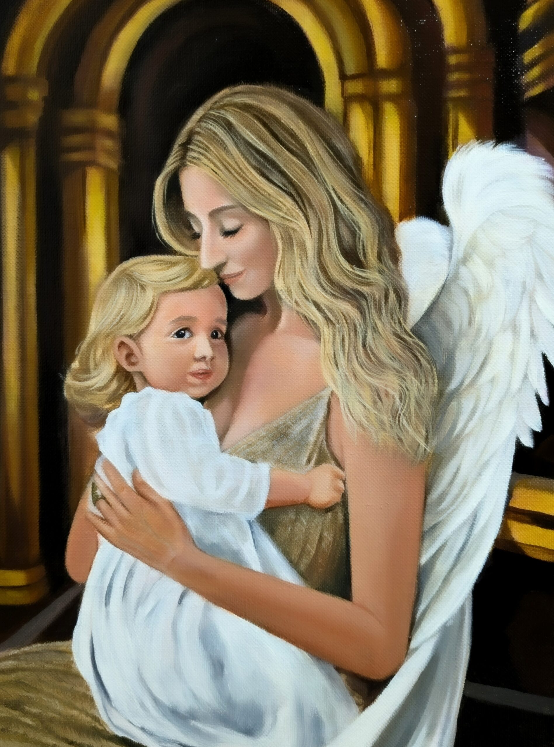 聖母と天使 | ナシェル ｜インテリア絵画 アートの専門通販