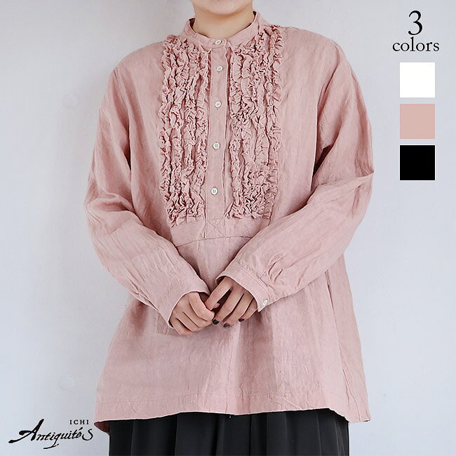 楽天市場】ichi アンティークス リネン（シャツ・ブラウス｜トップス