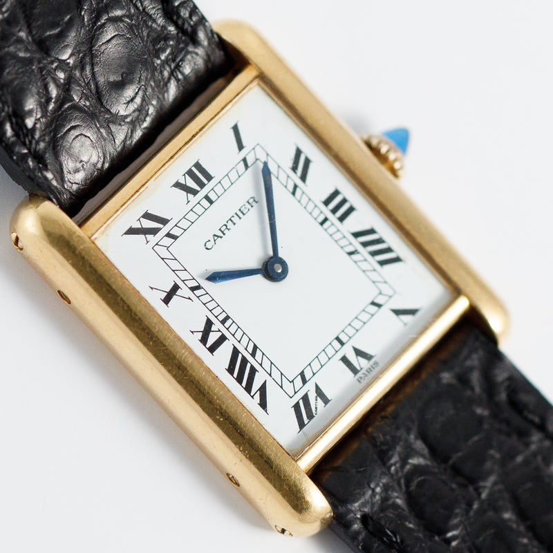 CARTIER LM TANK LC Ref.78086 Paris Dial Old Cabochon Crown