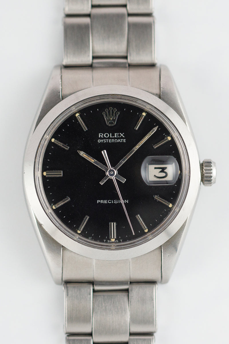 ROLEX OYSTERDATE Ref.6694 Black Mirror Dial – TIMEANAGRAM
