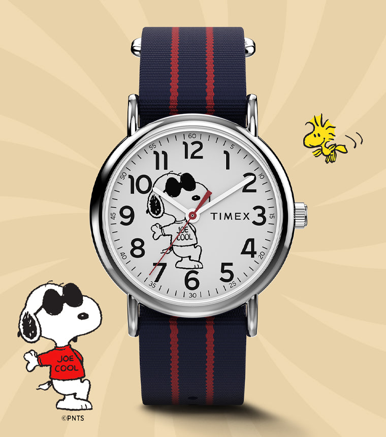 Peanuts® x Timex Weekender Joe Cool 38mm Fabric Strap Watch