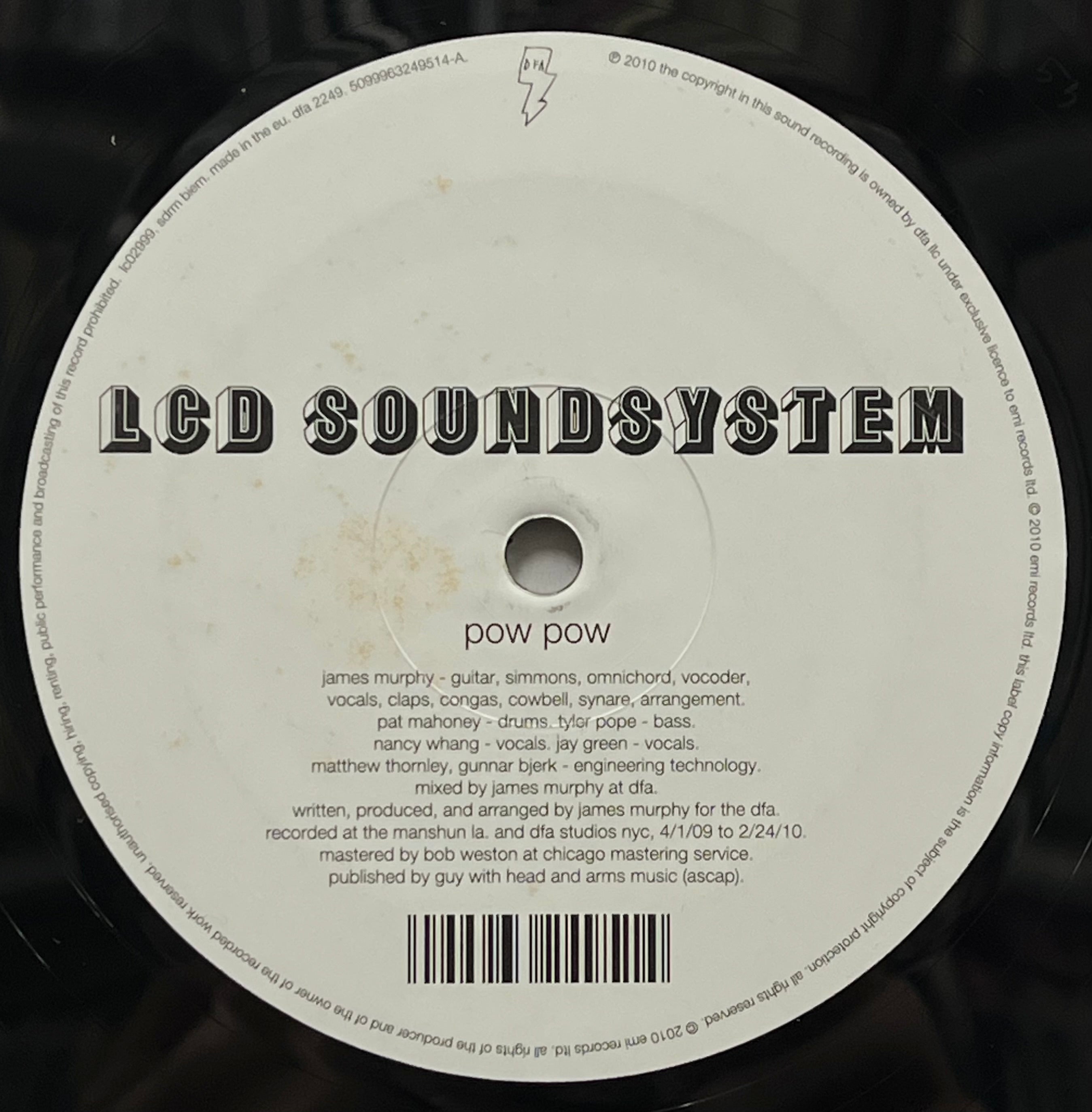 LCD SOUNDSYSTEM / Pow Pow (DFA – dfa 2249, 12inch) – TICRO MARKET