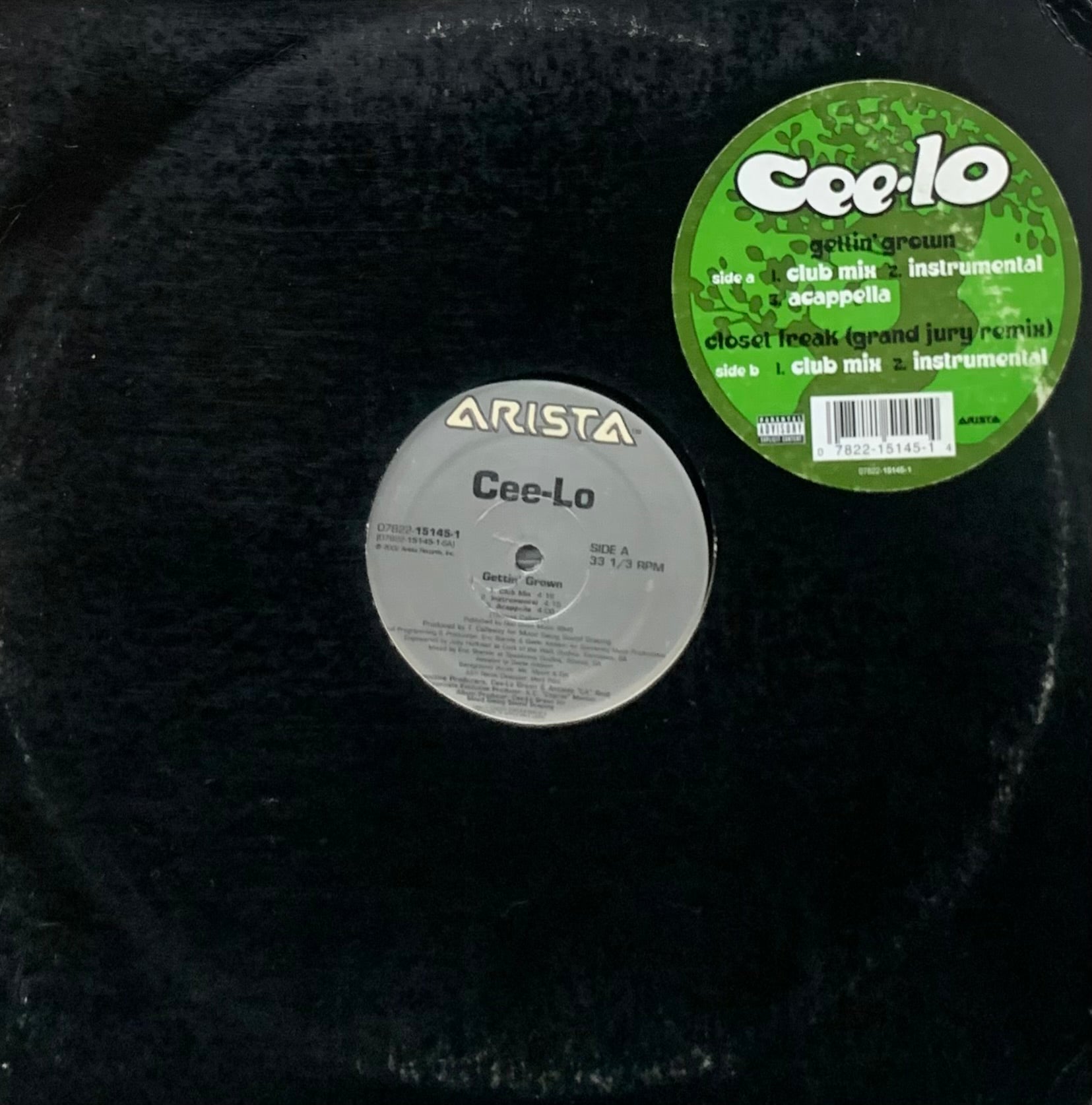 Cee-Lo / Gettin' Grown (Arista – 07822-15145-1, 12inch) – TICRO MARKET