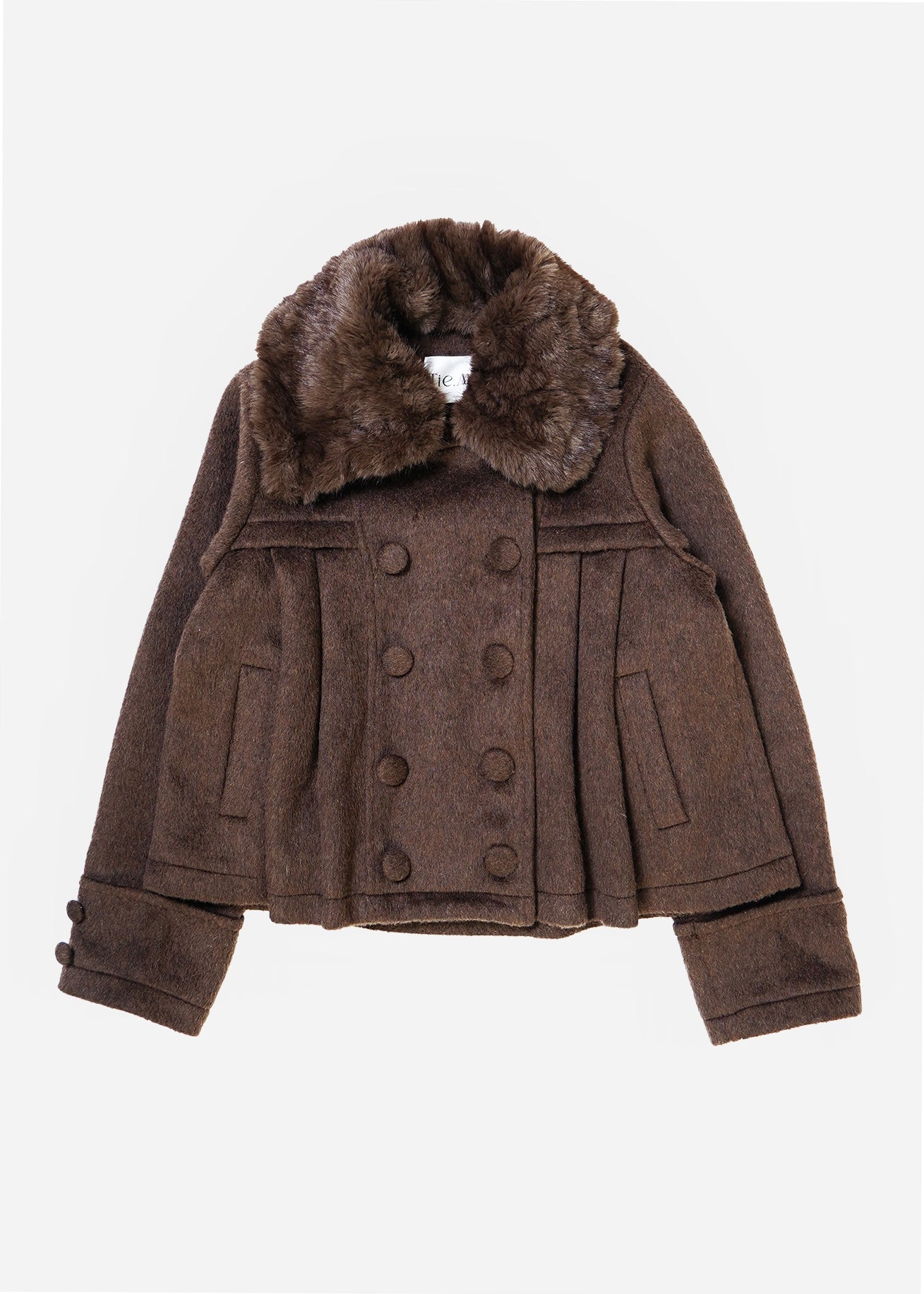 新色黒追加発売】grace fur collar wool coat – Tie.Me