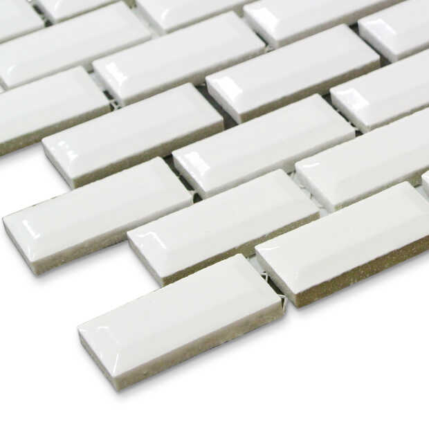 サブウェイ-モザイク SWM-1B /白 | タイル販売の専門サイトならタイル