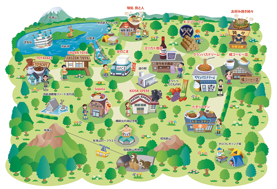 東京ディズニーランドマップ | 山﨑たかし |【東京イラストレーターズ