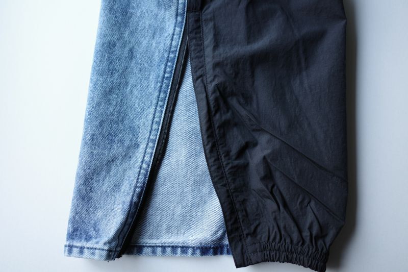 stein NYLON COMBINATION CHEMICAL BLEACHED DENIM JEANS・INDIGO - tity
