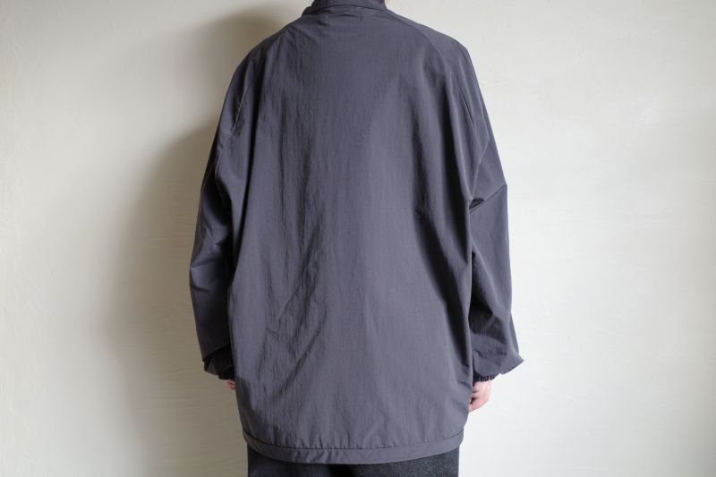 stein WINDPROOF NYLON HALF ZIP PULLOVER・DARK GREY KHAKI - tity