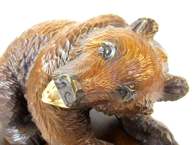 表情熊 北のさけび 梅原作 [トミヤ郷土民芸]