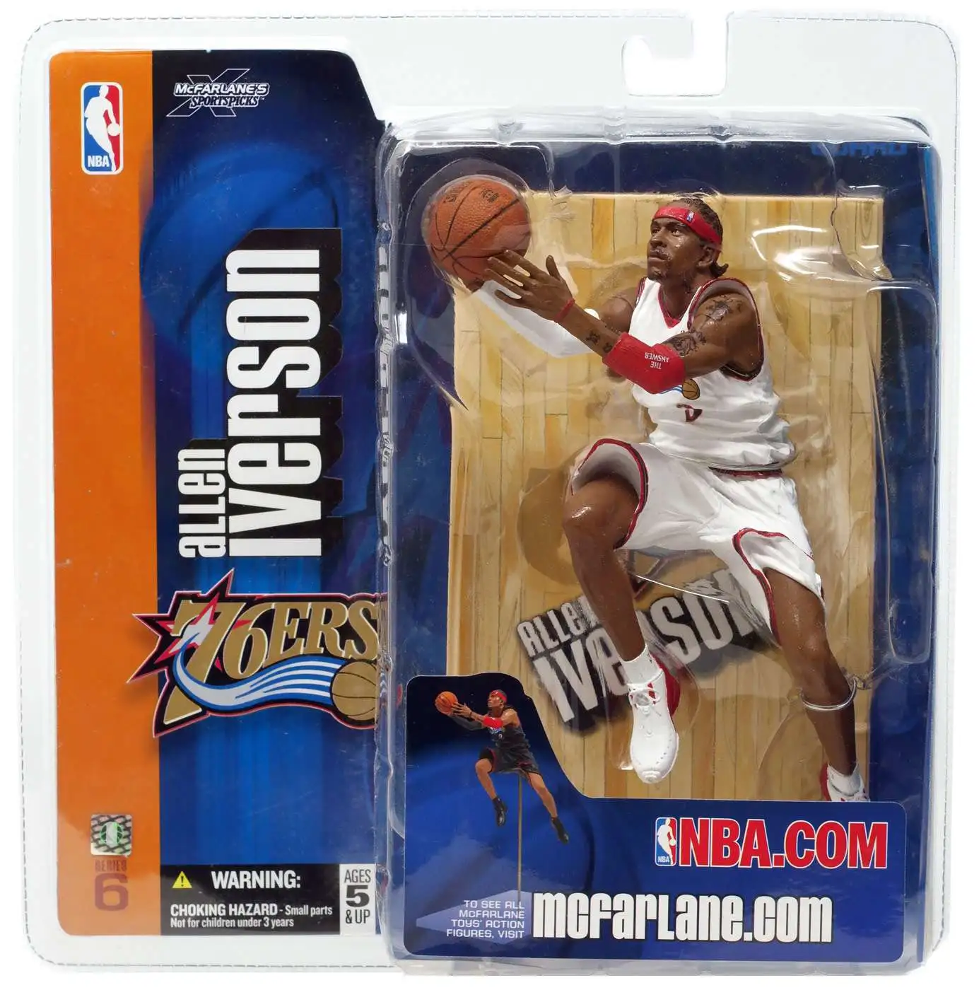 McFarlane Toys NBA Philadelphia 76ers Sports Basketball Series 6