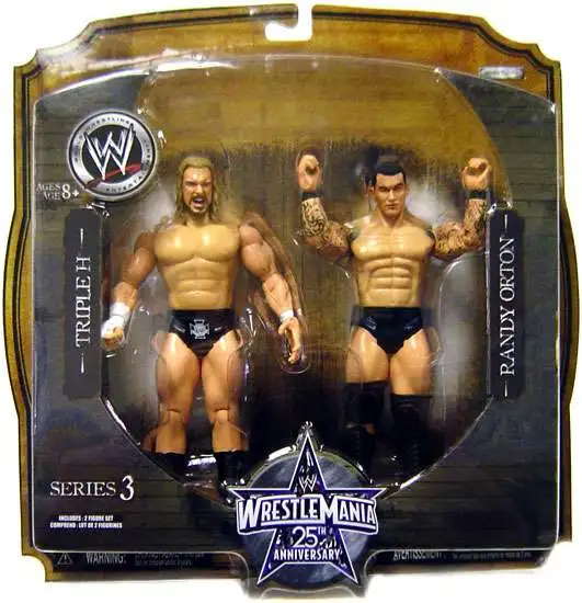 WWE Wrestling WrestleMania 25 Series 3 Triple H Randy Orton Action