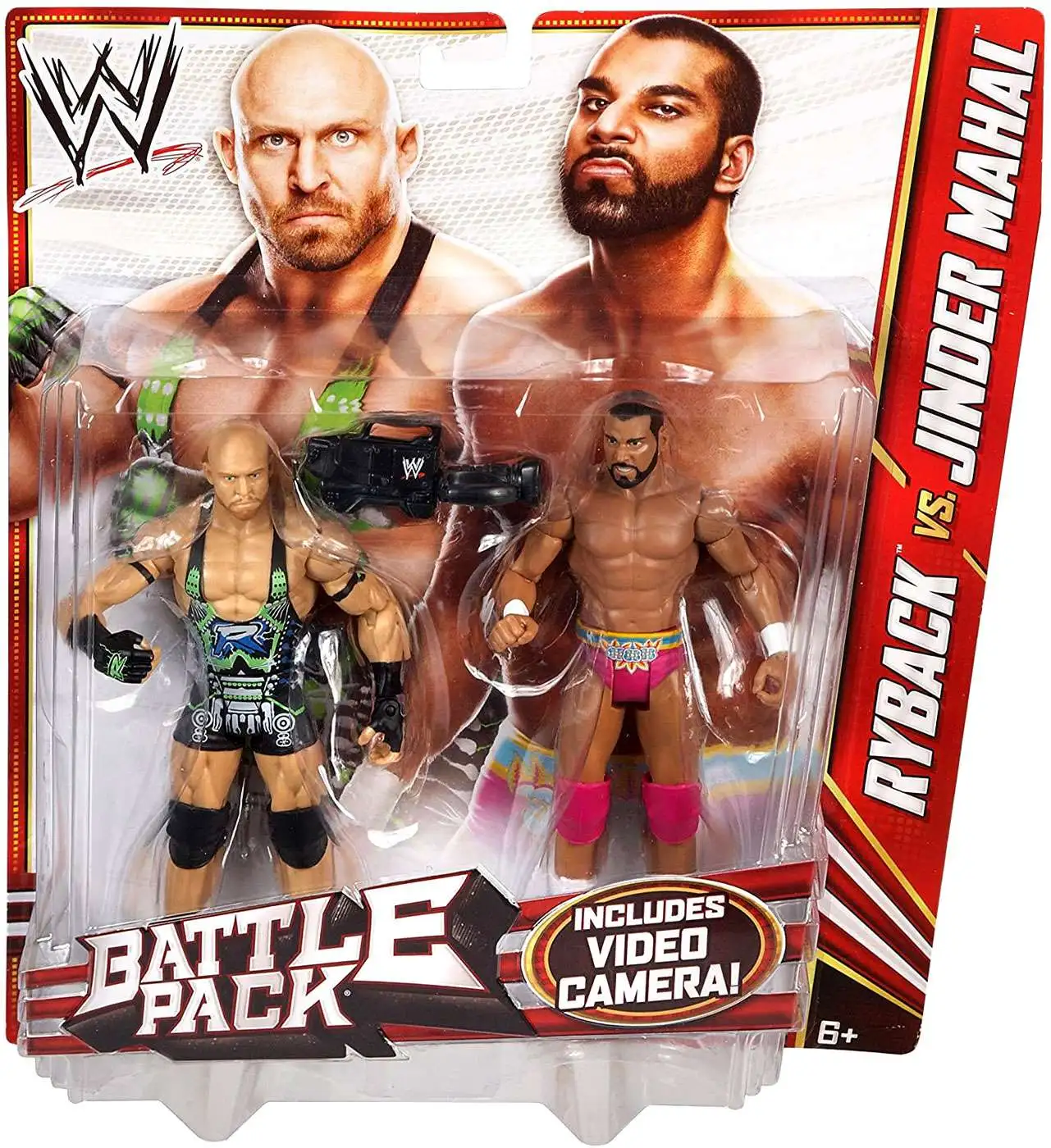 WWE Wrestling Battle Pack Series 22 Ryback vs. Jinder Mahal Action