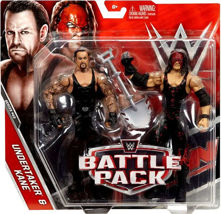 WWE Wrestling Battle Pack Series 43 Undertaker Kane 6 Action