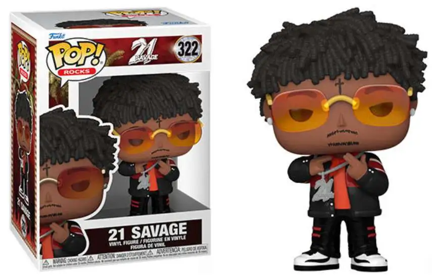 Funko 21 Savage POP Rocks 21 Savage Vinyl Figure 322 - ToyWiz